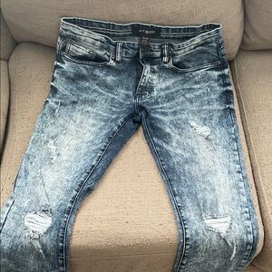 Men's Acid Wash, Distressed, 32 x 32